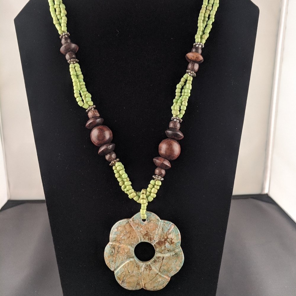 Unikite Jasper Stone Necklace